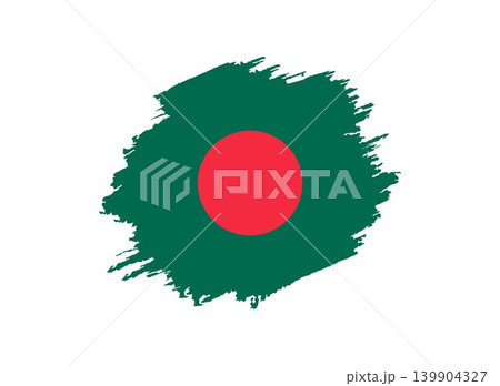 Bangladesh Flag Brush Stroke isolated Bangladesh Flag Brush Stroke isolated 139904327