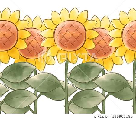 ひまわりのイラスト ひまわりのイラスト 139905180