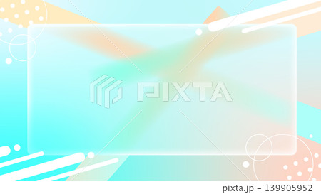 抽象的なグラスモーフィズムのフレーム 139905952