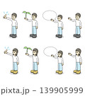 若い男性と若い女性（色々なパターンA) 139905999