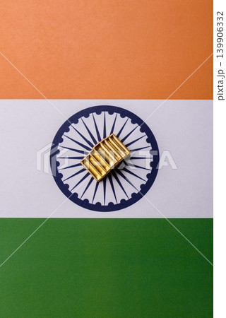 Gold bars or ingots as a tool for balance, financial investment, and savings. Gold bars 139906332
