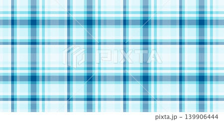 Empty fabric pattern tartan, group textile texture plaid. Fashion check background vector seamless in cyan and alice blue colors. Empty fabric pattern tartan, group textile texture plaid. Fashion check background vector seamless in cyan and alice blue colors. 139906444