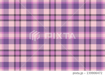 Basic check tartan pattern, british vector texture seamless. Illustration plaid textile background fabric in light and violet colors. Basic check tartan pattern, british vector texture seamless. Illustration plaid textile background fabric in light and violet colors. 139906472