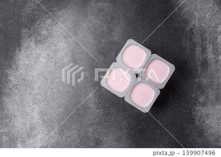 Milky liquid drinking yogurt, a useful food for healthy digestion. Drinking yogurt Milky liquid drinking yogurt, a useful food for healthy digestion. Drinking yogurt 139907496