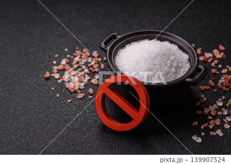 The salt ban sign as a concept to stop the problem of heart attack and pressure. The salt ban sign The salt ban sign as a concept to stop the problem of heart attack and pressure. The salt ban sign 139907524
