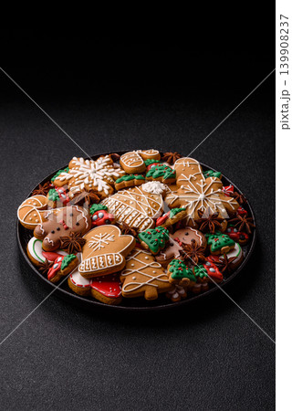 Christmas gingerbread, sweets and cookies for the festive table. Christmas gingerbread Christmas gingerbread, sweets and cookies for the festive table. Christmas gingerbread 139908237