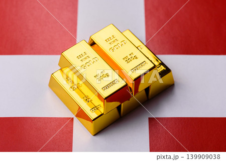 Swiss gold bars or ingots as a tool for balance, financial investment, and savings. Swiss gold bars 139909038