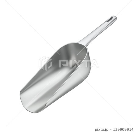 Silver metal scoop Silver metal scoop 139909914
