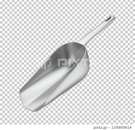Silver metal scoop Silver metal scoop 139909914
