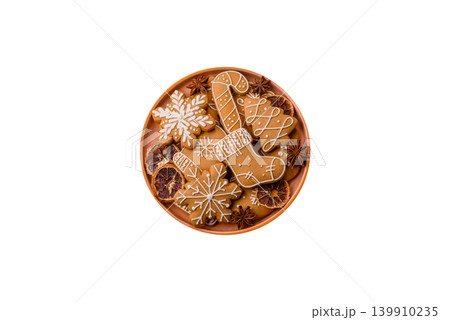 Christmas gingerbread, sweets and cookies for the festive table. Christmas gingerbread Christmas gingerbread, sweets and cookies for the festive table. Christmas gingerbread 139910235