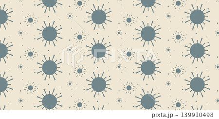 Cute Sun Pattern Background for Summer Design 139910498