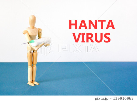 Hantavirus medical words symbol. Concept words Hantavirus on beautiful white paper. Beautiful white background. Doctor icon. Medical Hantavirus concept. Copy space. Hantavirus medical words symbol. Concept words Hantavirus on beautiful white paper. Beautiful white background. Doctor icon. Medical Hantavirus concept. Copy space. 139910965