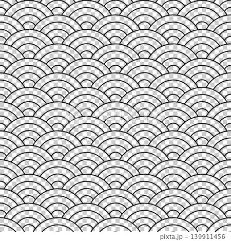 Seigaiha seamless pattern, wave scale pattern, traditional Japanese pattern Seigaiha seamless pattern, wave scale pattern, traditional Japanese pattern 139911456
