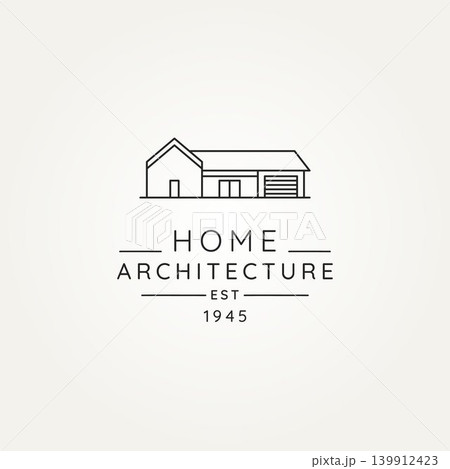 home architecture minimalist line art logo home architecture minimalist line art logo 139912423