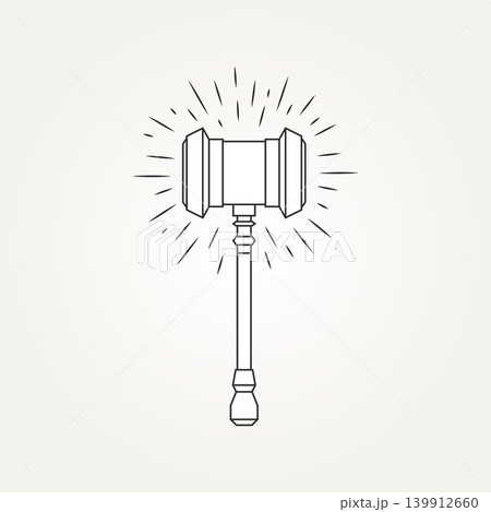 isolated lighting thunder hammer icon logo design isolated lighting thunder hammer icon logo design 139912660