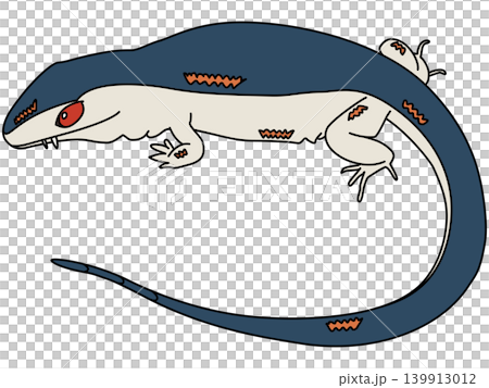 石炭紀のアーケオシリスのデフォルメイラスト 石炭紀のアーケオシリスのデフォルメイラスト 139913012