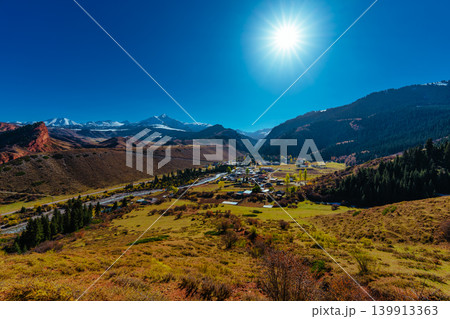 Picturesque valley in Jety-Oguz Gorge, Kyrgyzstan 139913363