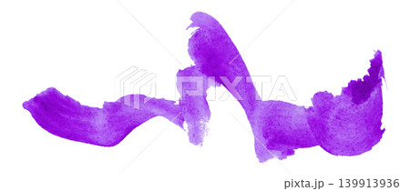 purple brush isolated on transparent background purple watercolor 139913936