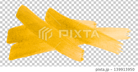 yellow brush isolated on transparent background yellow watercolor yellow brush isolated on transparent background yellow watercolor 139913950