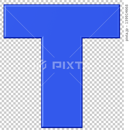 3D材質_字母_T_藍色 3D材質_字母_T_藍色 139914668