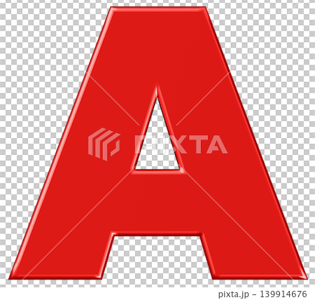3D材質_字母A_紅色 3D材質_字母A_紅色 139914676