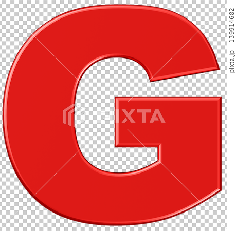 3D材質_字母_G_紅色 3D材質_字母_G_紅色 139914682