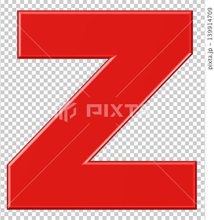 3D材質_字母_Z_紅色 139914709
