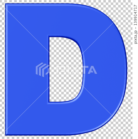 3D材質_字母_D_藍色 3D材質_字母_D_藍色 139914717