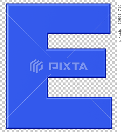 3D材質_字母E_藍色 3D材質_字母E_藍色 139914719