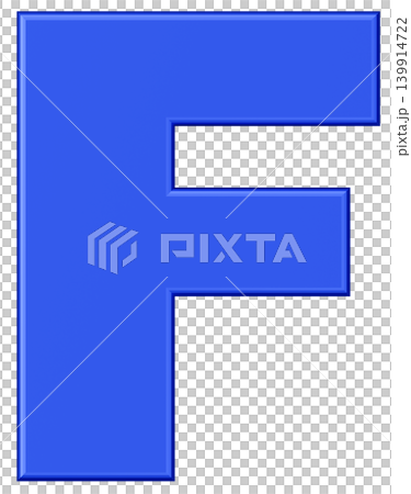 3D Material_Alphabet_F_Blue 3D Material_Alphabet_F_Blue 139914722