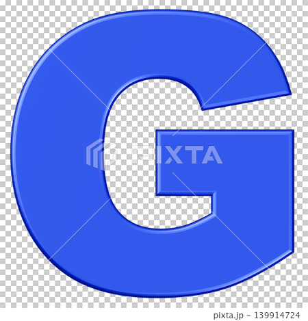 3D材質_字母_G_藍色 3D材質_字母_G_藍色 139914724
