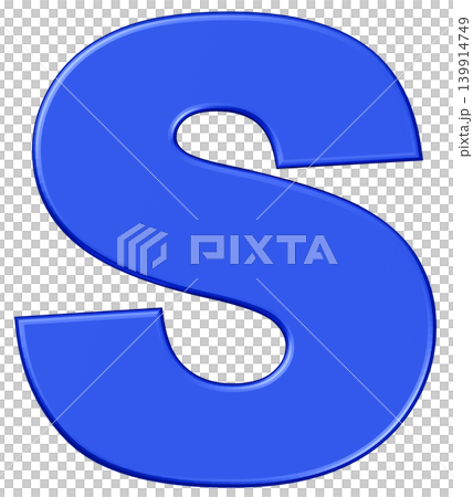 3D Material_Alphabet_S_Blue 3D Material_Alphabet_S_Blue 139914749