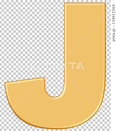 3D材質_字母_J_黃色 3D材質_字母_J_黃色 139915564