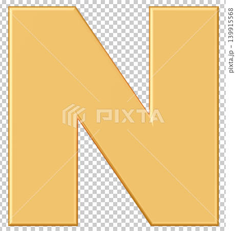 3D材質_字母_N_黃色 3D材質_字母_N_黃色 139915568