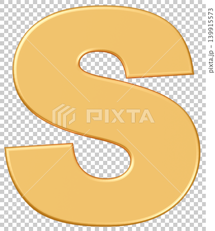 3D Material_Alphabet_S_Yellow 3D Material_Alphabet_S_Yellow 139915573