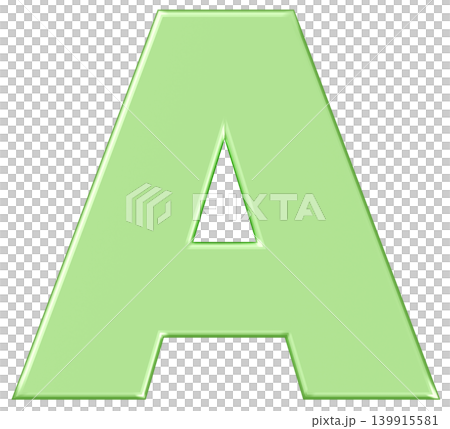 3D材質_字母A_綠色 139915581