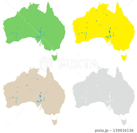 オーストラリア地図 セット オーストラリア地図 セット 139916136