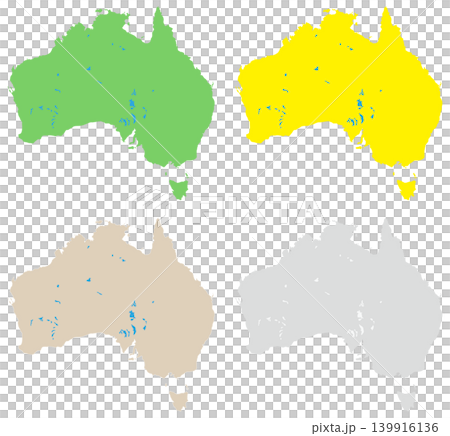 オーストラリア地図 セット オーストラリア地図 セット 139916136