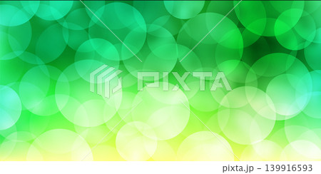 明るい緑色のボケ円の抽象的な背景イラスト 明るい緑色のボケ円の抽象的な背景イラスト 139916593