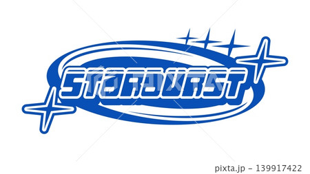 Blue Y2K streetwear starburst icon or label. Apparel graphic vintage emblem, brand futuristic funky isolated vector print. Streetwear Y2K icon or clothing typography retro label element Blue Y2K streetwear starburst icon or label. Apparel graphic vintage emblem, brand futuristic funky isolated vector print. Streetwear Y2K icon or clothing typography retro label element 139917422