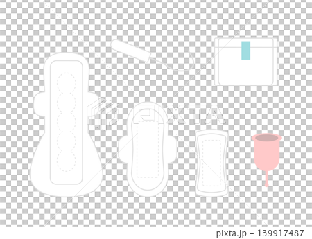 生理用品のイラスト 生理用品のイラスト 139917487