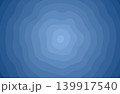 不安・モヤモヤ感・悩みなどネガティブ心理をイメージした青い歪んだ同心円の抽象的な背景ベクターイラスト 139917540