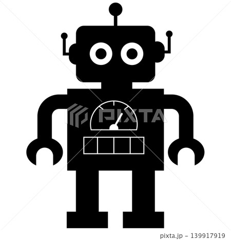 Retro robot icon. Cute robot sign. Robot symbol. flat style. 139917919