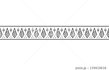 Seamless tribal tattoo bracelet border geometric ethnic ornament frame Seamless tribal tattoo bracelet border geometric ethnic ornament frame 139918616