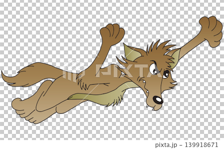 手繪動物插畫☆狼 手繪動物插畫☆狼 139918671