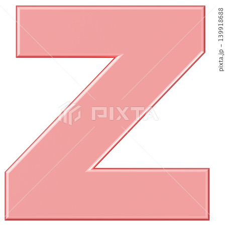 3D素材_アルファベット_Z_ピンク 139918688