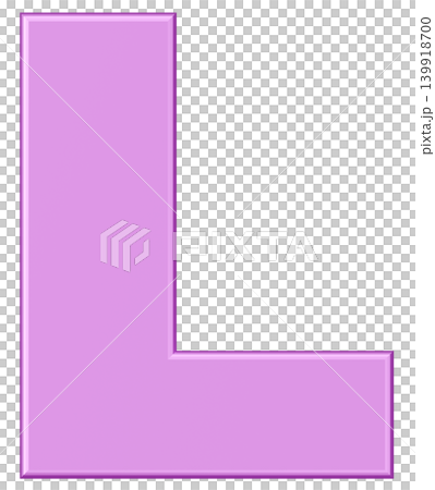 3D材質_字母_L_紫色 139918700