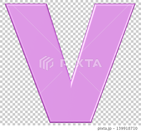 3D材質_字母V_紫色 3D材質_字母V_紫色 139918710