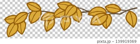 Hand-drawn style line decorations, branches and leaves Hand-drawn style line decorations, branches and leaves 139919369