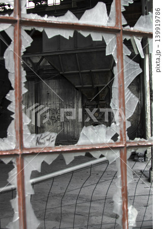 Abandoned factory interior view Abandoned factory interior view 139919786
